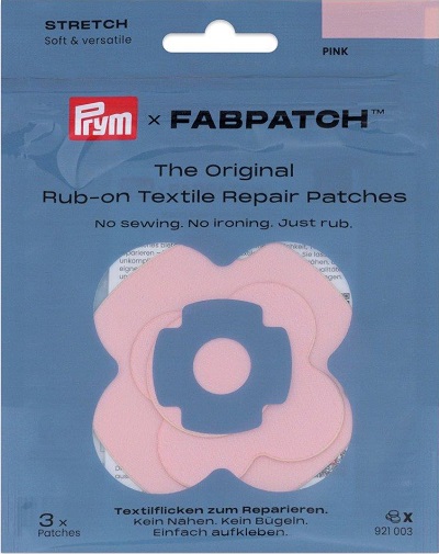 PRYM APPLIKATION RUB-ON PATCH STRETCH, KARTE A 3 STK, IN DREI VERSCHIEDENEN FORMEN. SELBSTKLEBEND, ROSA (KEIN LAGERARTIKEL) 