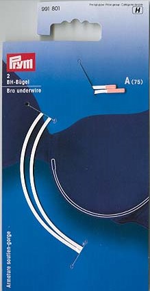 BH-Träger 10 mm breit weiß auf Karte von Prym 991940