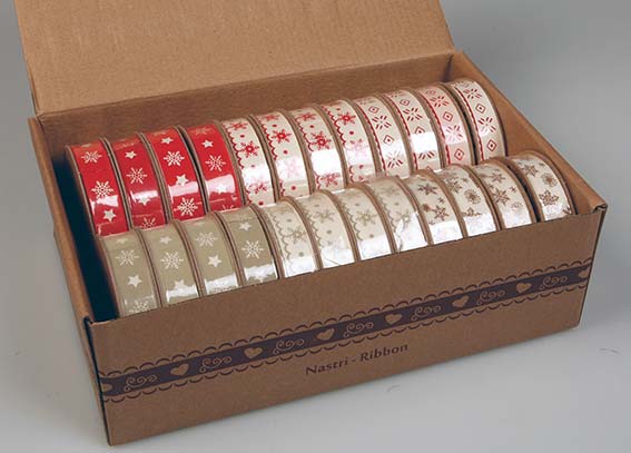 (1) DISPLAY BAUMWOLLBÄNDER 24 ROLLEN DISPLAY BAUMWOLLBÄNDER 24 ROLLEN