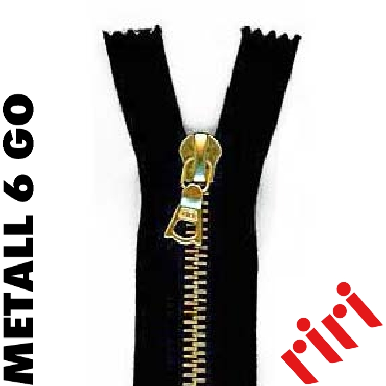Riri Metall 6 teilbar Combi gold (GO) M6CTGO