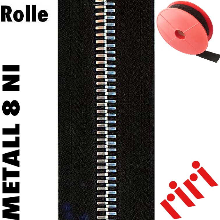 Riri Metall 8 Rolle 5m (NI) M8M5