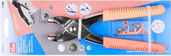 PRYM LOVE VARIO-ZANGE APRIKOSE FÜR ÖSEN, NIETEN, JEANSKNÖPFE, UND DRUCKKNÖPFE MIT LOCHWERKZEUGEN 3+4MM Ø UND COLOR SNAP WERKZEUG