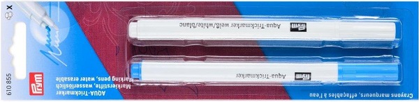 PRYM AQUA-TRICKMARKER TÜRKIS / WEISS, WASSERLÖSLICH, BLISTER A 2 STK. 