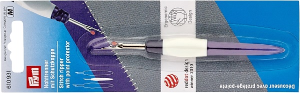 PRYM NAHTTRENNER KLEIN ERGONOMIC MIT KUGELSPITZE, STAHL KUNSTSTOFFGRIFF KARTE A 1 STK. 