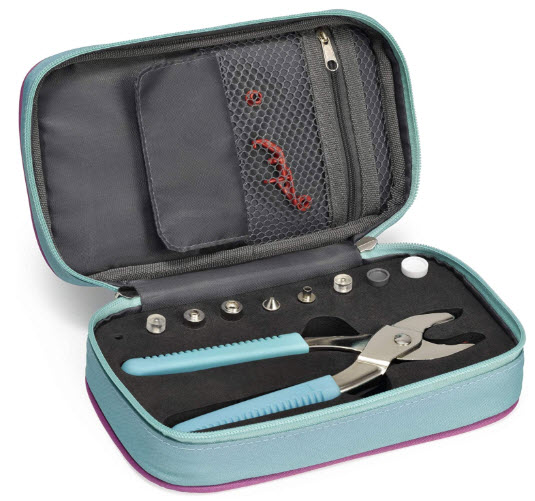 PRYM LOVE VARIO CASE, SORTIERKASTEN VARIOZANGE MIT ZUBEHÖR, POLYAMID MINT, 13.5CM x 22.5CM x 5 CM (KEIN LAGERARTIKEL) 