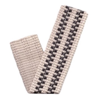 (1) GURTENBAND FANTASIE 100% CO, 3CM SCHWARZ / ECRU, OEKOTEX Certified made in EU (kein Lagerartikel) GURTENBAND FANTASIE 100% CO, 3CM SCHWARZ / ECRU, OEKOTEX Certified made in EU (kein Lagerartikel)