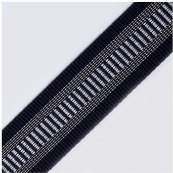 (1) GURTENBAND 90% PES 10% LUREX 4CM, WEISS / MARINE-BLAU / SILBER-LUREX, OEKOTEX Certified made in EU (kein Lagerartikel) GURTENBAND 90% PES 10% LUREX 4CM, WEISS / MARINE-BLAU / SILBER-LUREX, OEKOTEX Certified made in EU (kein Lagerartikel)