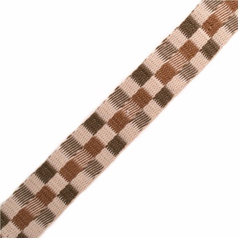 (1) BAND KARO 100% PES 2CM, BEIGE / KHAKI-GRÜN / BRAUN, OEKOTEX Certified made in EU (kein Lagerartikel) BAND KARO 100% PES 2CM, BEIGE / KHAKI-GRÜN / BRAUN, OEKOTEX Certified made in EU (kein Lagerartikel)