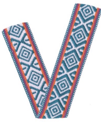 (1) BAND 100% PES 3CM, BLAU / ROT / ORANGE / WEISS / PETROL, OEKOTEX Certified made in EU (kein Lagerartikel) BAND 100% PES 3CM, BLAU / ROT / ORANGE / WEISS / PETROL, OEKOTEX Certified made in EU (kein Lagerartikel)