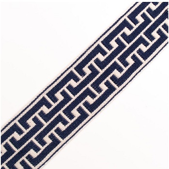 (1) ELAST BAND JACQUARD FANTASIE 70% PES 30% EL, 40MM, MARINE-BLAU / ECRU, OEKOTEX Certified made in EU (kein Lagerartikel) ELAST BAND JACQUARD FANTASIE 70% PES 30% EL, 40MM, MARINE-BLAU / ECRU, OEKOTEX Certified made in EU (kein Lagerartikel)