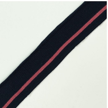 (1) STRICKBÜNDCHEN MIT STREIFEN 100% PES 2.5CM X 70CM MARINE / PINK, OEKOTEX Certified made in EU (kein Lagerartikel) STRICKBÜNDCHEN MIT STREIFEN 100% PES 2.5CM X 70CM MARINE / PINK, OEKOTEX Certified made in EU (kein Lagerartikel)