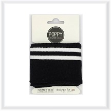 Poppy bords tricotés, poignets
